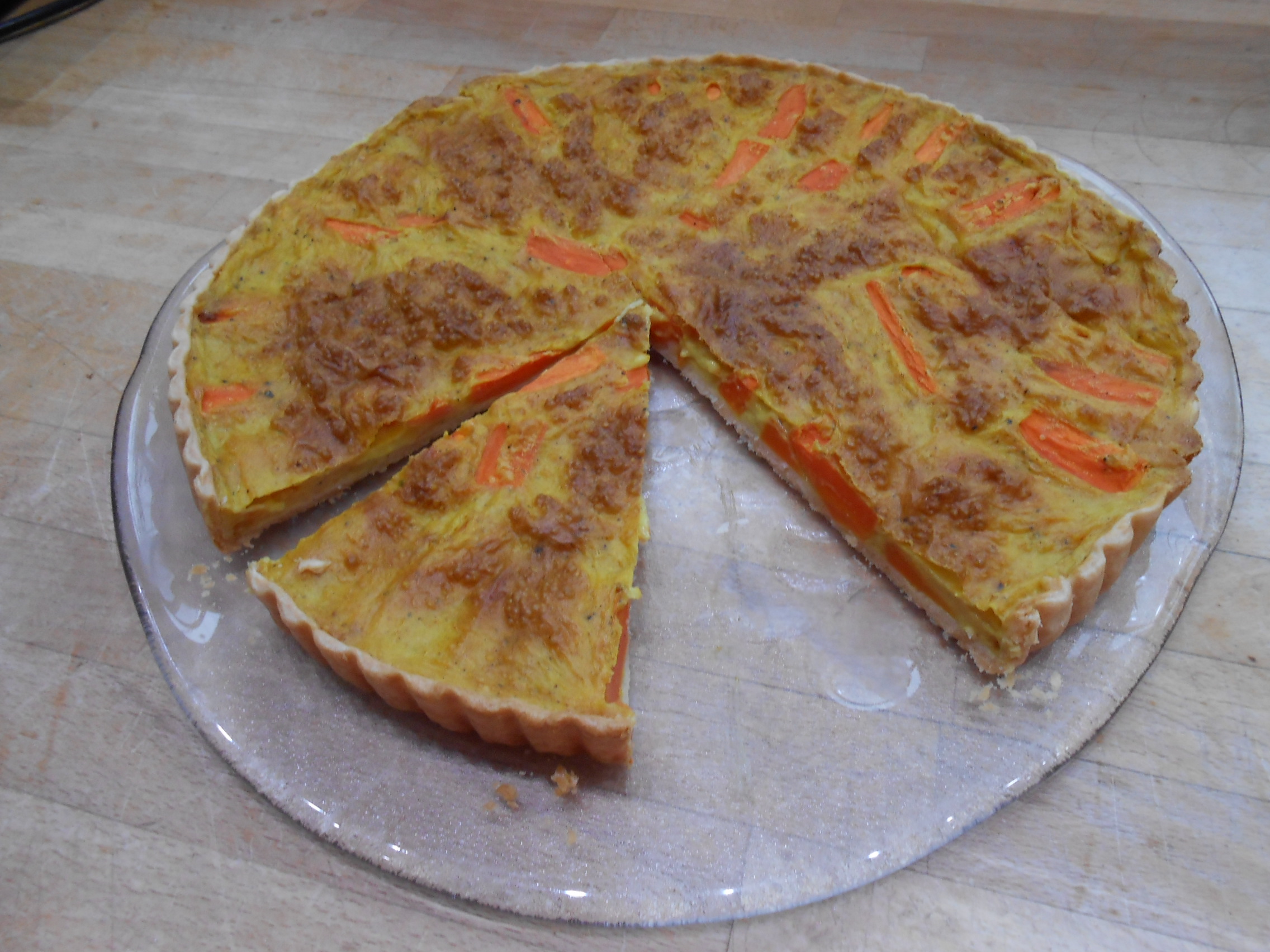 Rezept für leckere Möhren Quiche - Herzwiese